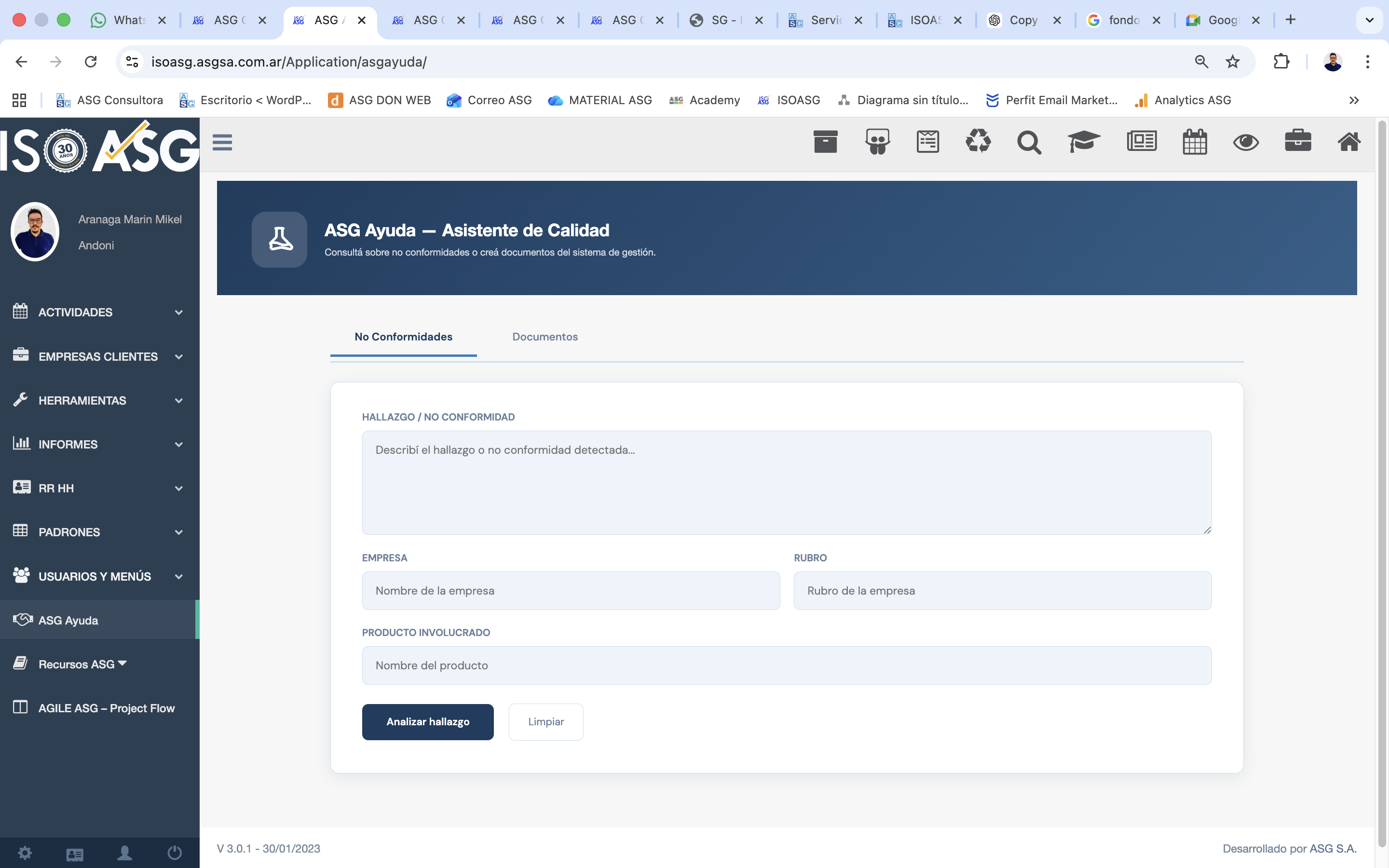 Agentes de IA ISOASG